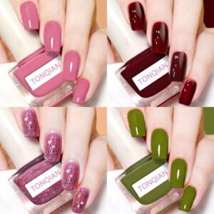 Tonqian four nail polish set
